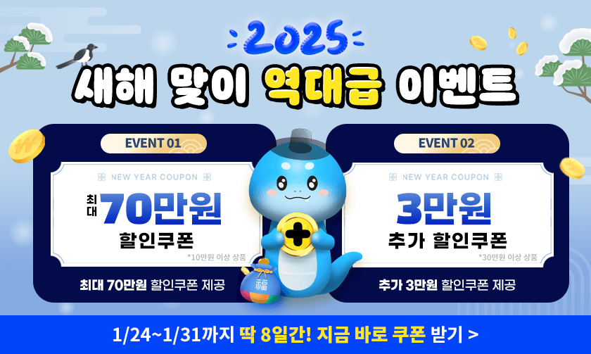 2025년 새해 맞이 역대급 이벤트 