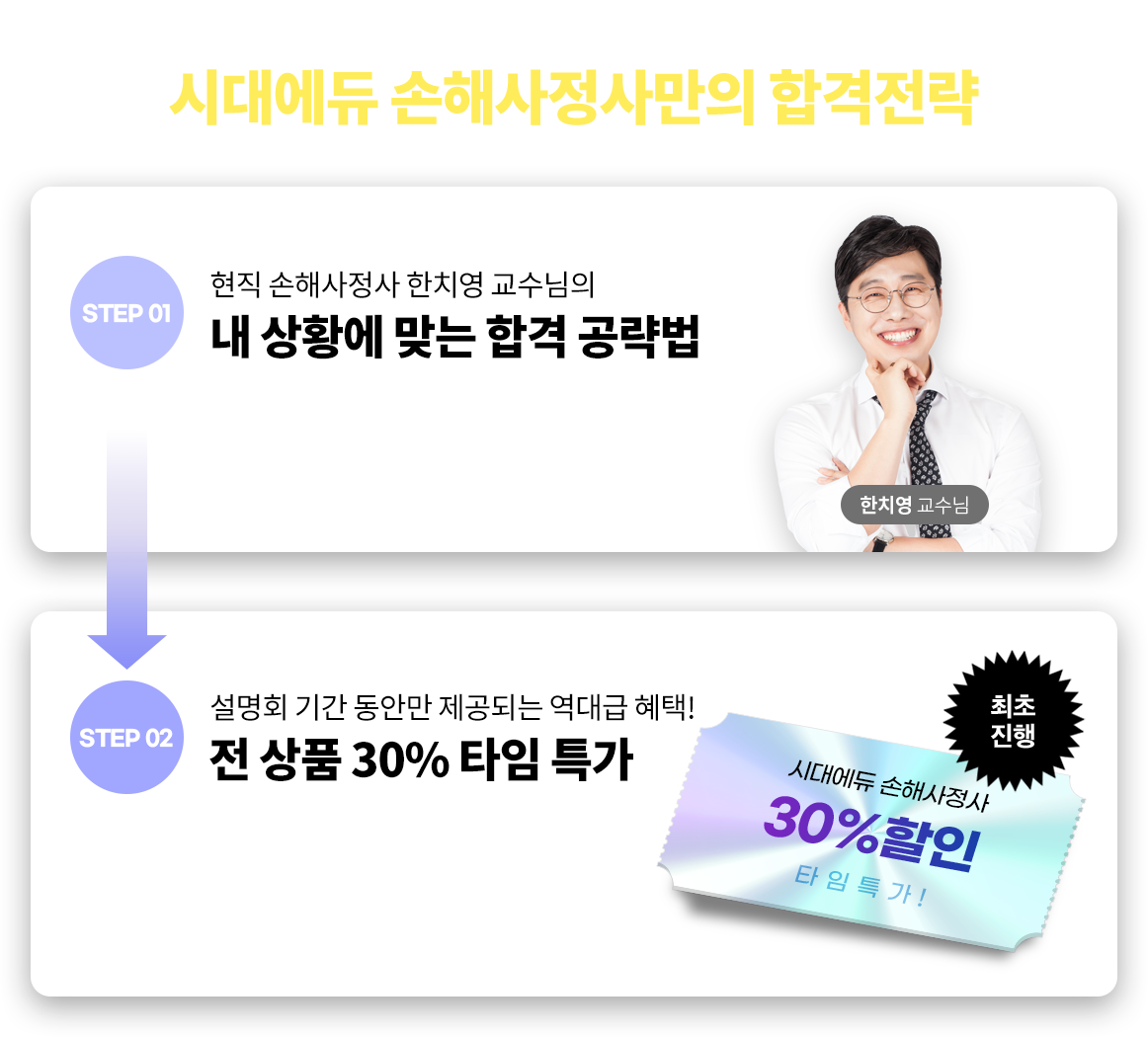 노베이스 초시생도 합격생으로 만드는 시대에듀 손해사정사만의 합격전략!